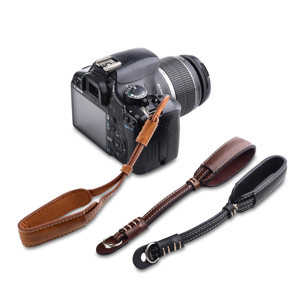 Canon Camera Eos M50 Mark Ii - Skórzany uchwyt na aparat z metalowym