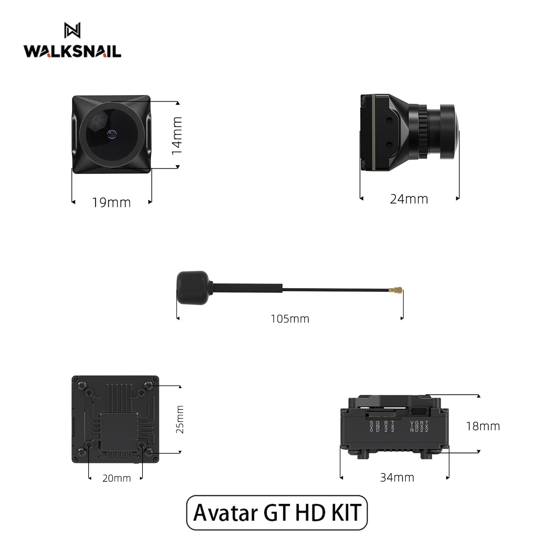 Walksnail Avatar GT HD KIT 2W  – Drone Racing Antenna recenzja i cena