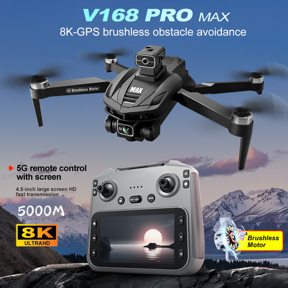 V168 PRO Max GPS Drone 8K Prof – Drone Racing Camera recenzja i cena
