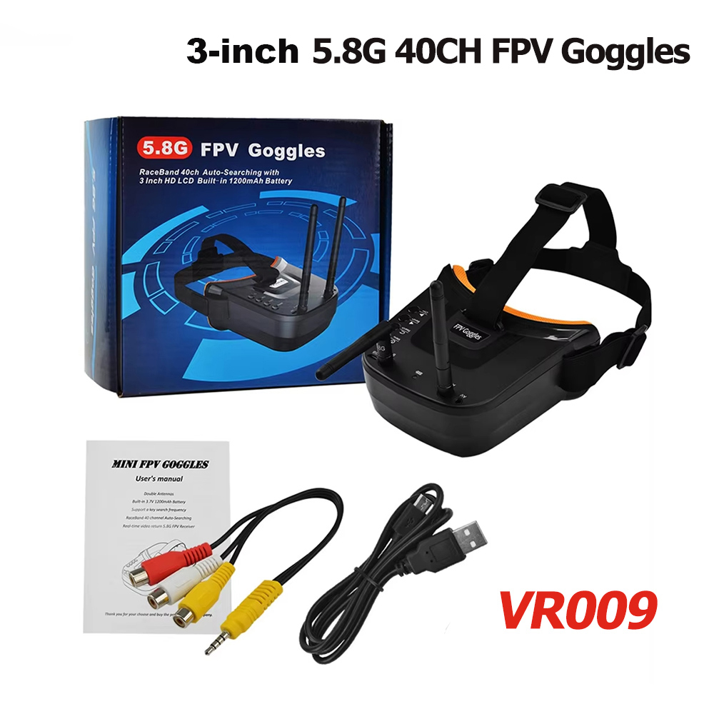 Okulary wideo VR009 FPV z 3-ca – Drone Racing Goggles recenzja i cena