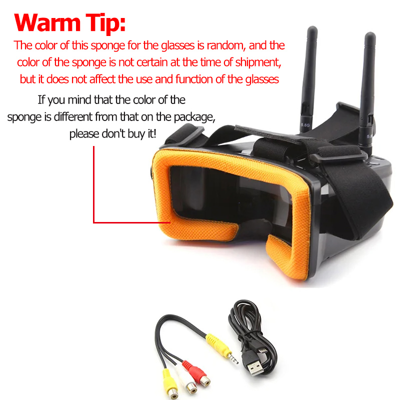Okulary wideo VR009 FPV z 3-ca – Drone Racing Goggles recenzja i cena